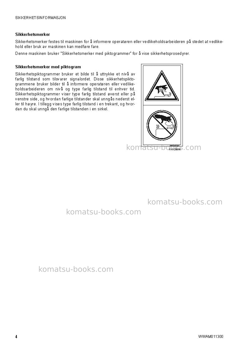 Komatsu ck35-1ita Operation manual cover Page 6 Komatsu ck35-1ita Operation manual cover Page 6