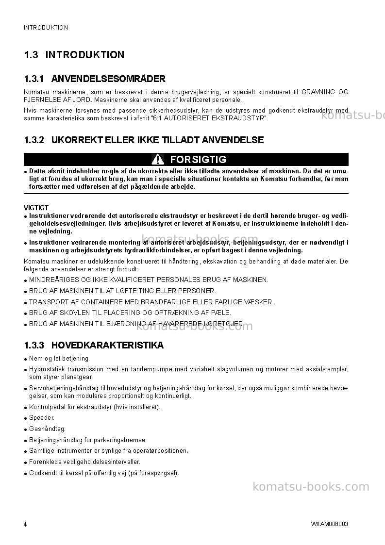 Komatsu ck35-1ita Operation manual cover Page 6 Komatsu ck35-1ita Operation manual cover Page 6