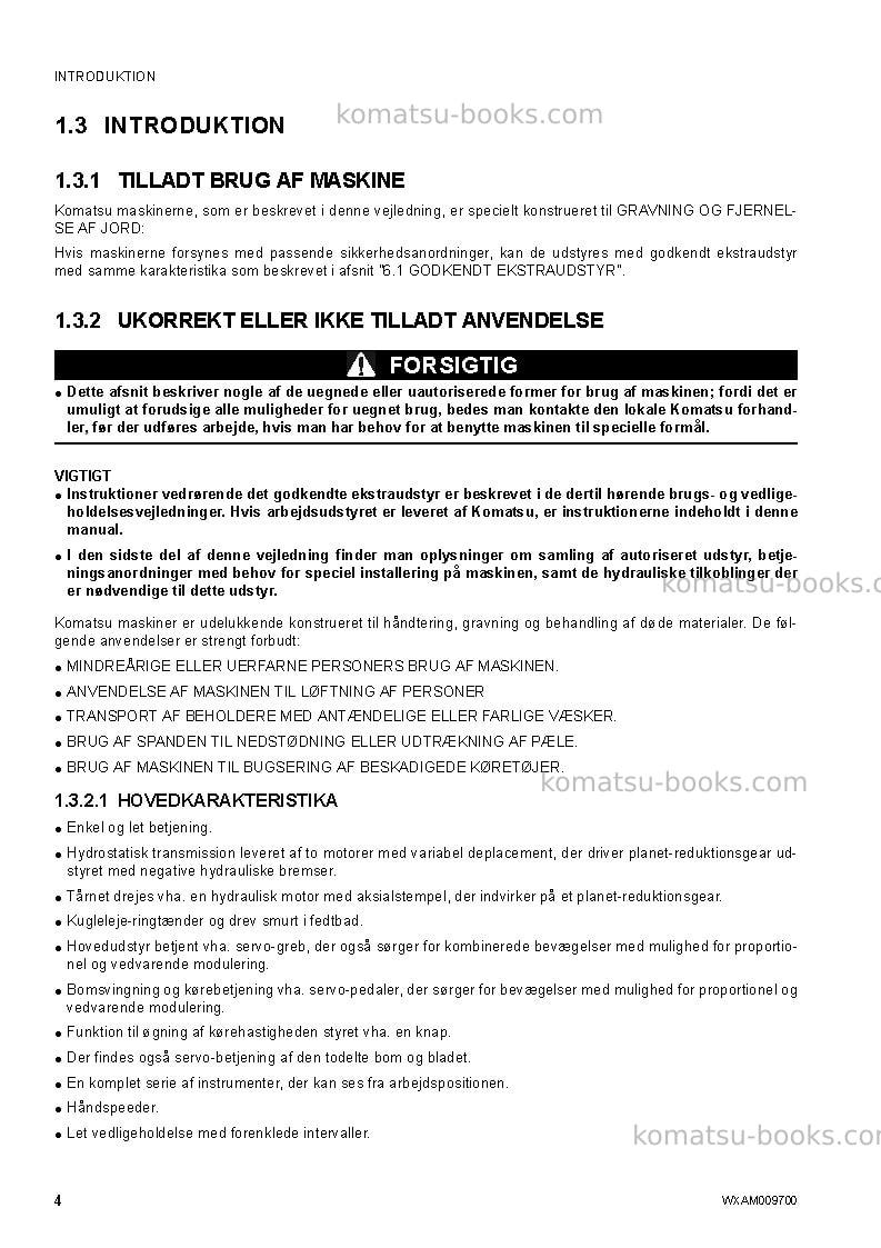 Komatsu pc80mr-3ita Operation manual cover Page 6 Komatsu pc80mr-3ita Operation manual cover Page 6