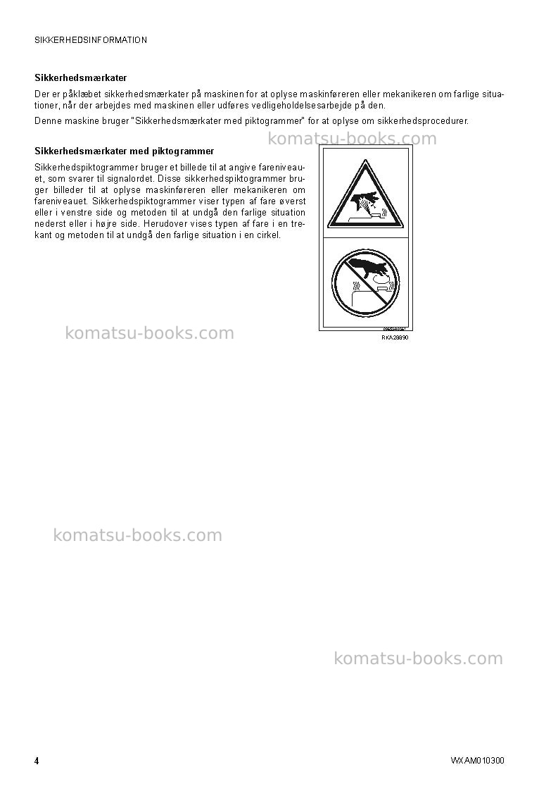 Komatsu sk714-5ita-/ Operation manual cover Page 6 Komatsu sk714-5ita-/ Operation manual cover Page 6