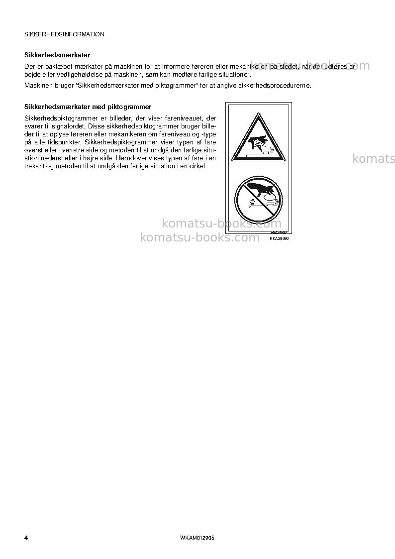 Komatsu pc80mr-3ita Operation manual cover Page 6