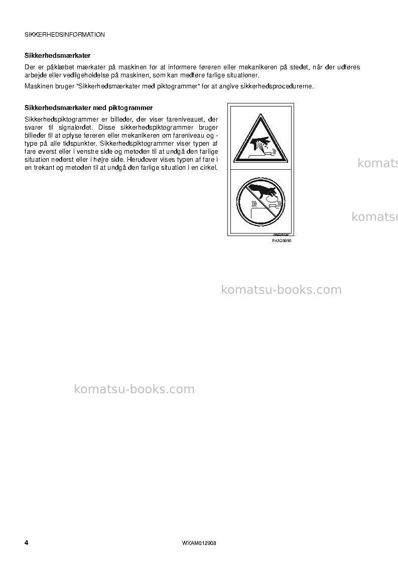 Komatsu pc80mr-3ita Operation manual cover Page 6 Komatsu pc80mr-3ita Operation manual cover Page 6