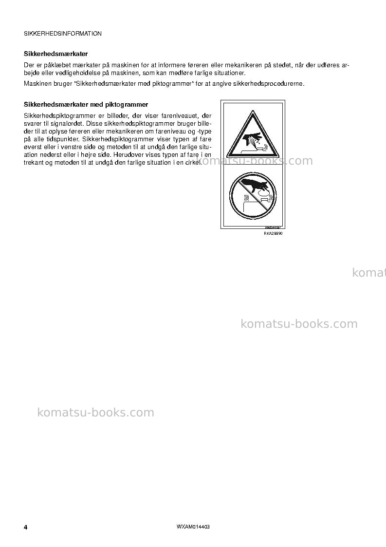 Komatsu pc55mr-3ita Operation manual cover Page 6