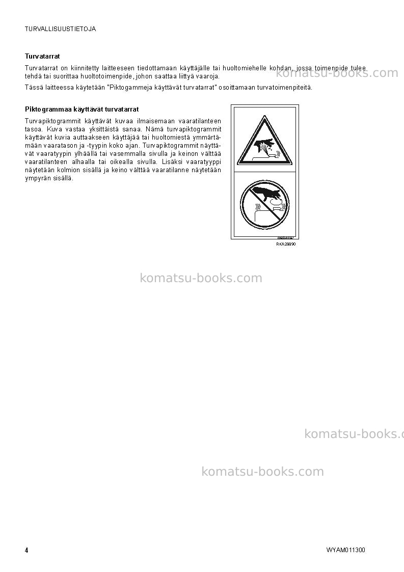 Komatsu ck35-1ita Operation manual cover Page 6 Komatsu ck35-1ita Operation manual cover Page 6