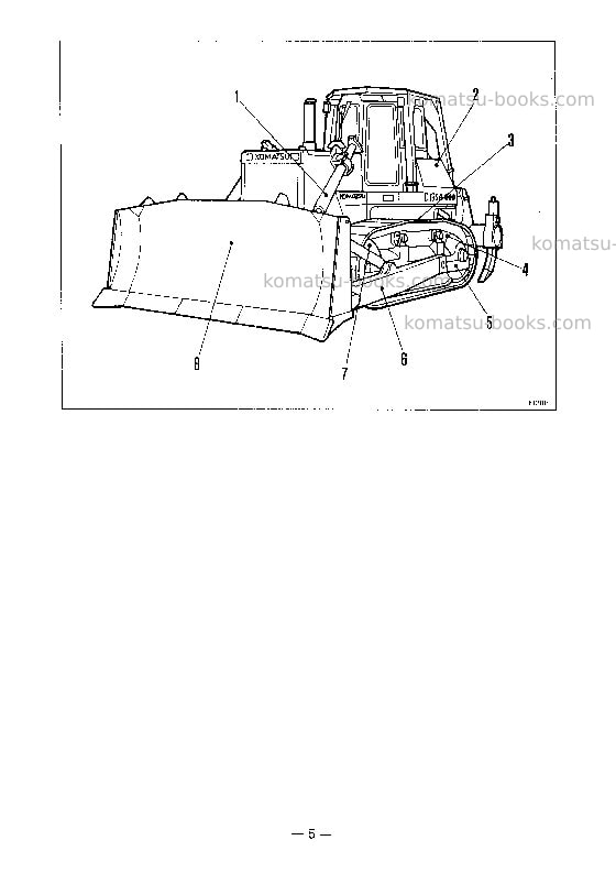 Komatsu d135a-2jpn-h Operation manual cover Page 6