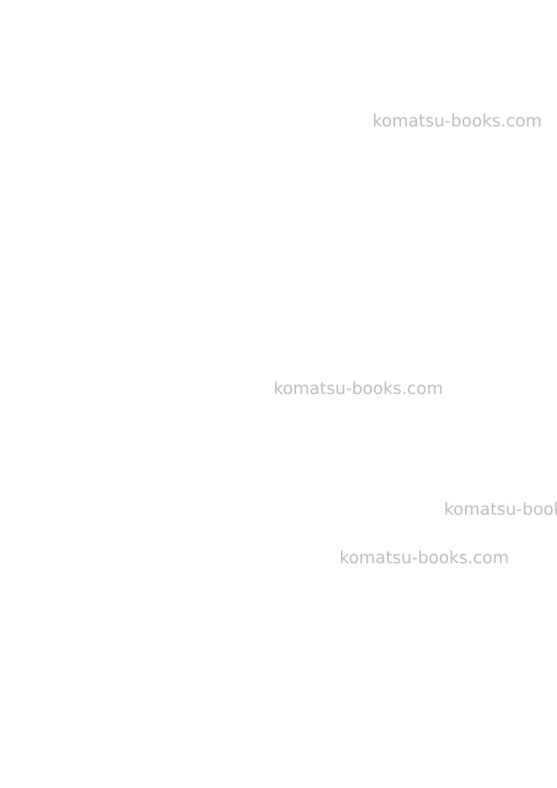 Komatsu pw130-6gbr-k Repair & maintenance cover Page 6