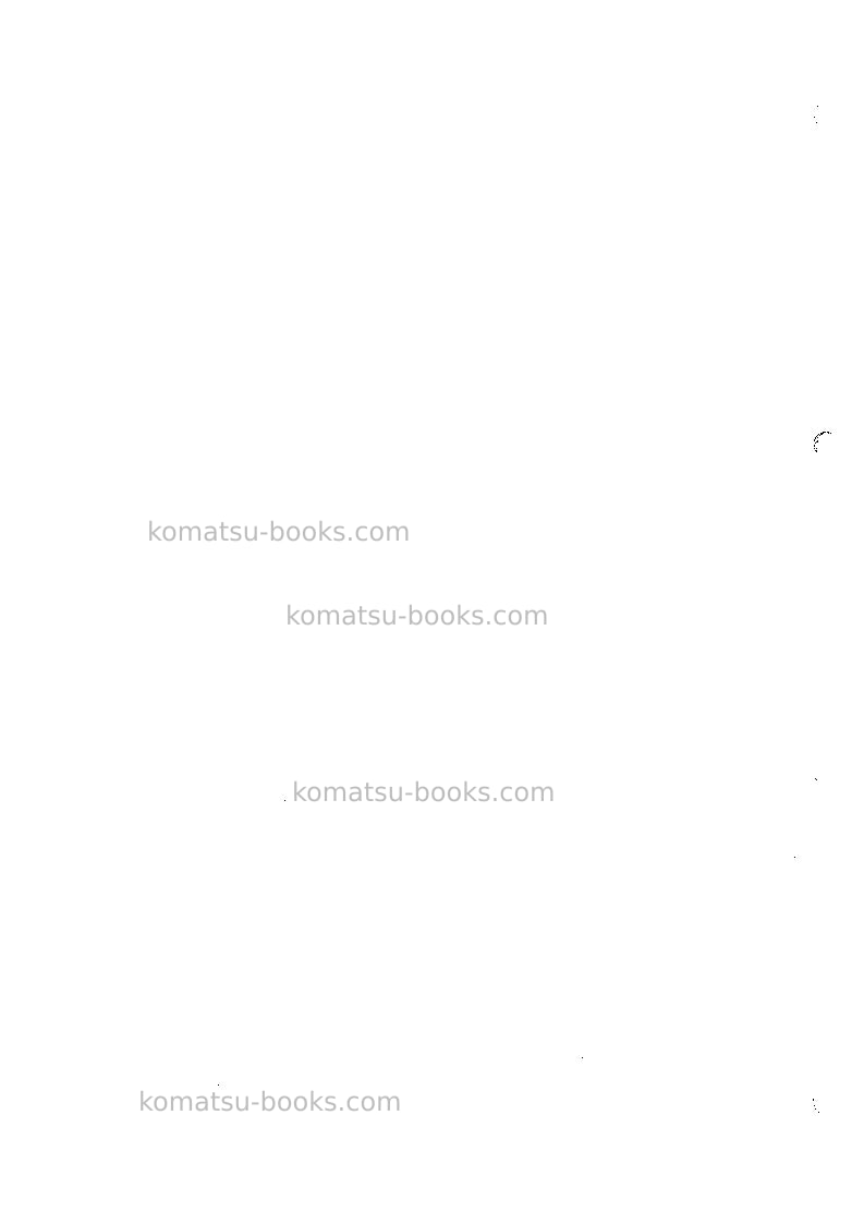 Komatsu pc240-6gbr-k Repair & maintenance cover Page 6