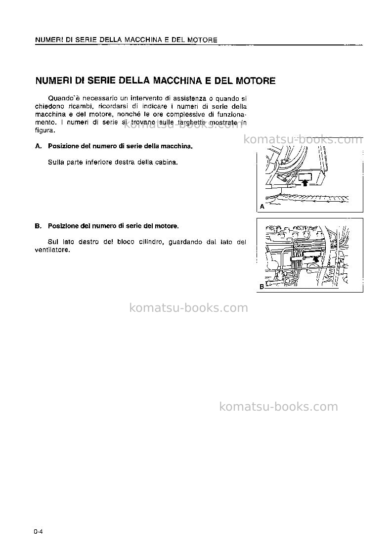 Komatsu pc120-5gbr-k Manuale operativo copertina Pagina 6 Komatsu pc120-5gbr-k Manuale operativo copertina Pagina 6