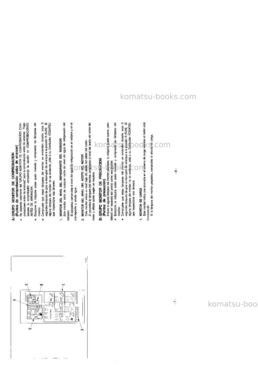 Komatsu pc210-5gbr-k Manual de operación cover Page 6 Komatsu pc210-5gbr-k Manual de operación cover Page 6