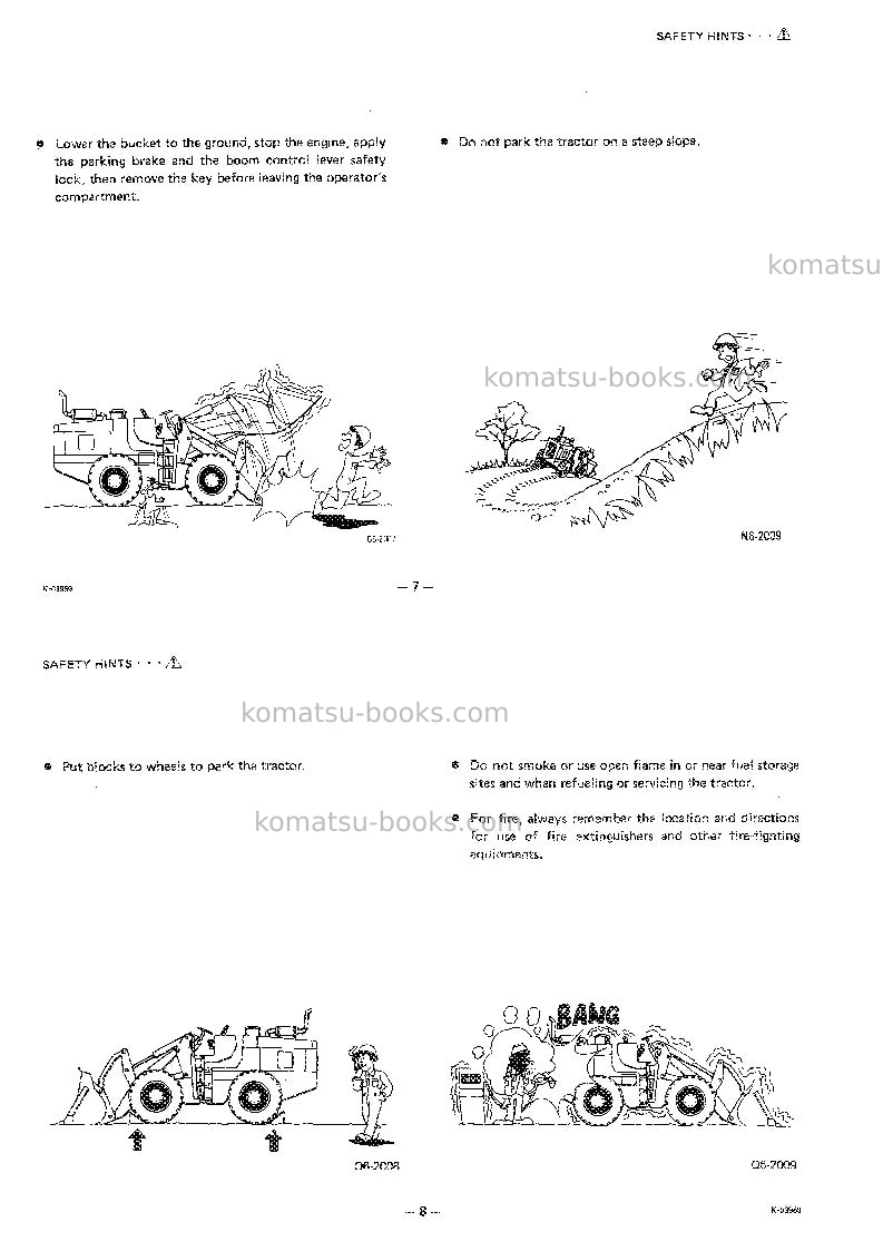 Komatsu w170-1jpn Operation manual cover Page 6 Komatsu w170-1jpn Operation manual cover Page 6