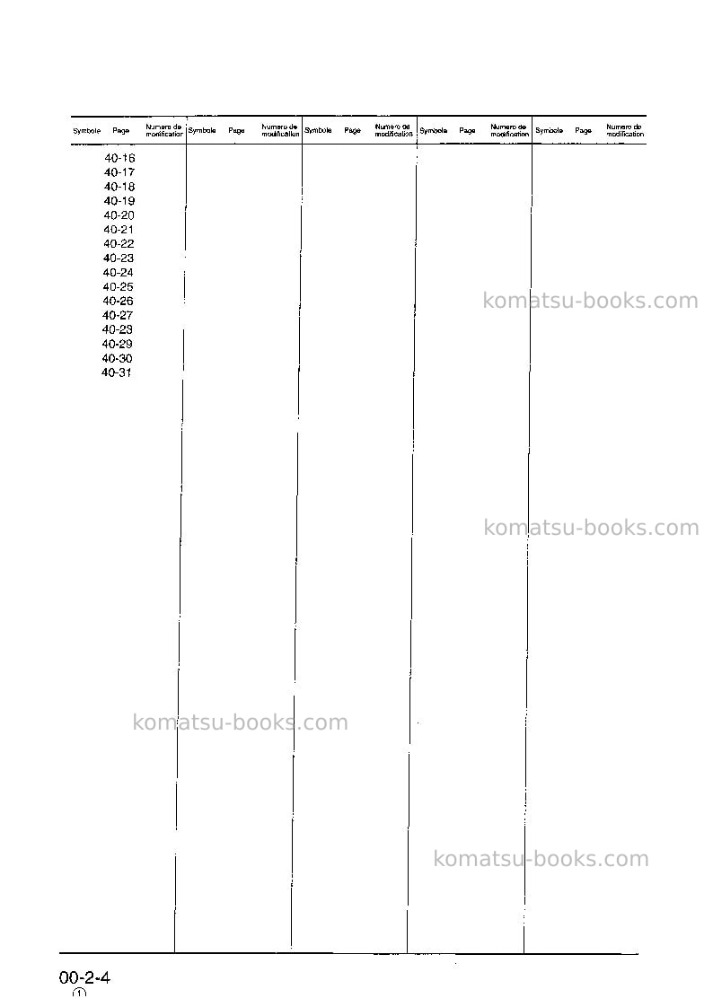 Komatsu hd325-6jpn Réparation et maintenance couverture Page 6