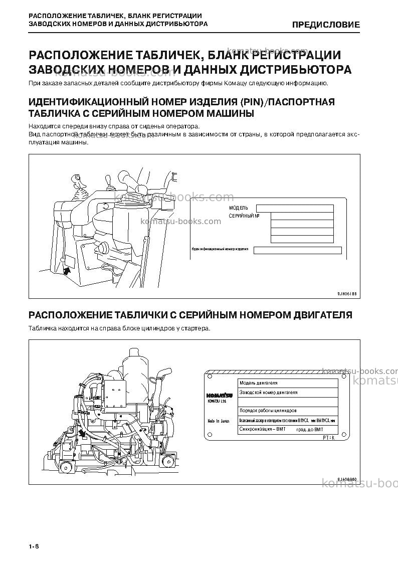 Komatsu d85ex-15jpn-w/o egr Руководство по эксплуатации обложка Страница 7