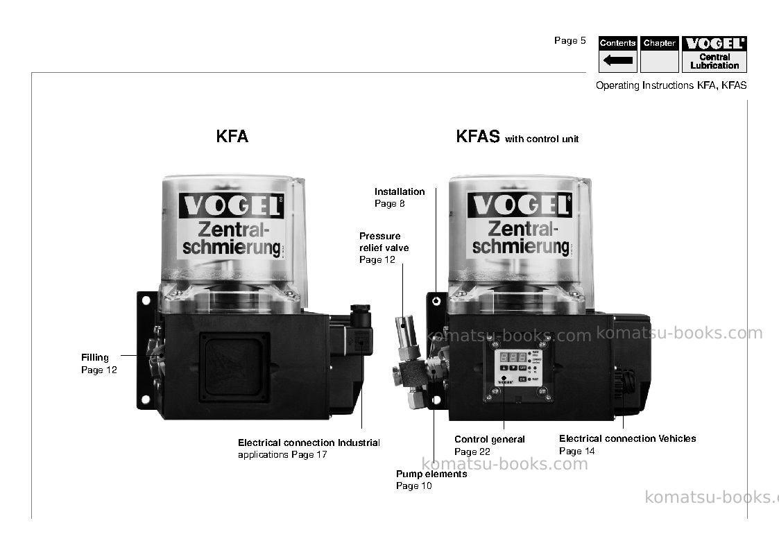 Komatsu central lubdeu Repair & maintenance cover Page 7