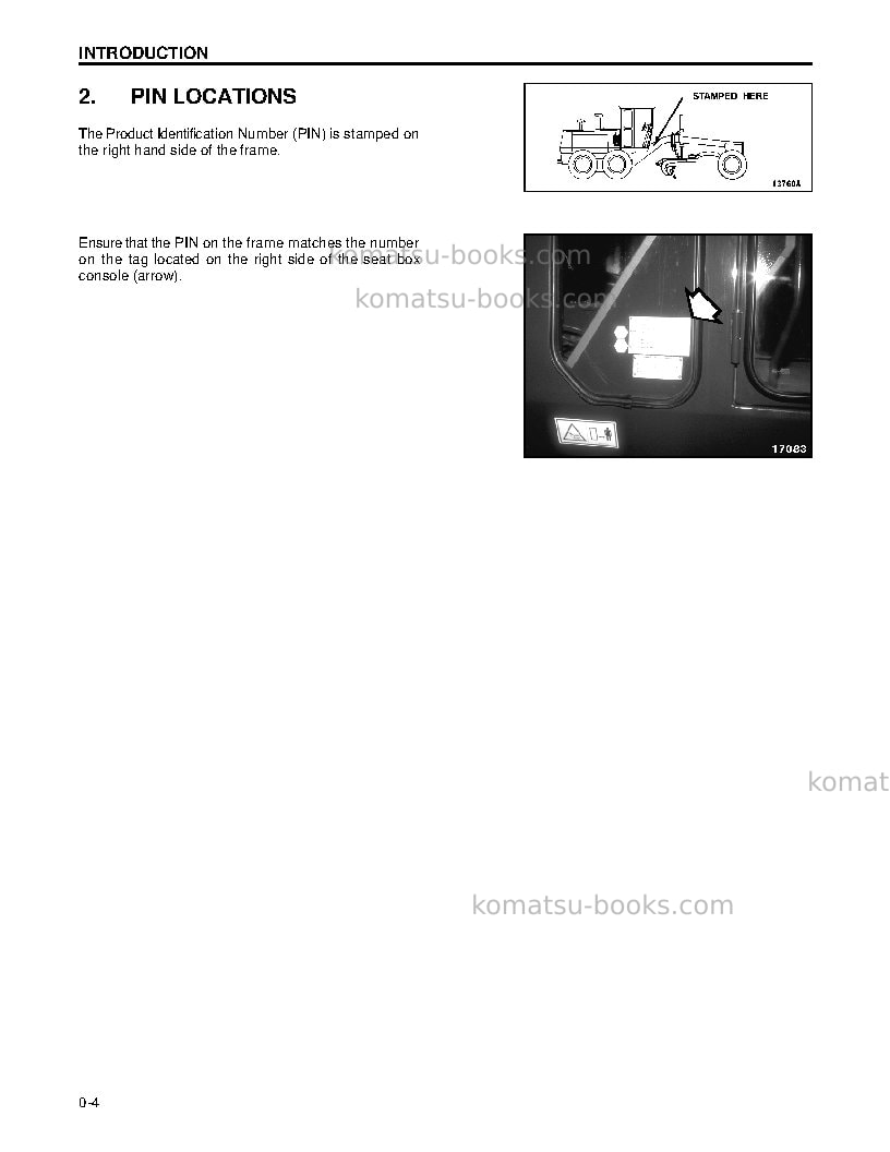Komatsu gd650aw-2usa-e Operation manual cover Page 7 Komatsu gd650aw-2usa-e Operation manual cover Page 7