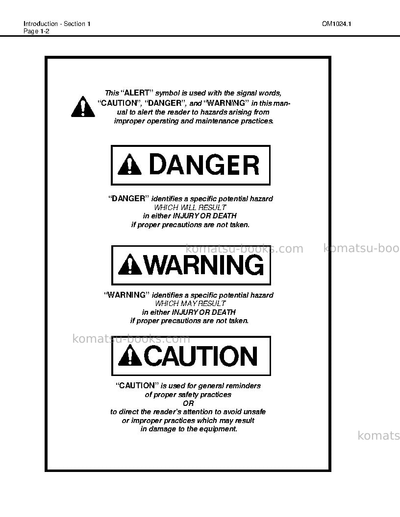 Komatsu 930e-2usa-3 Operation manual cover Page 7 Komatsu 930e-2usa-3 Operation manual cover Page 7