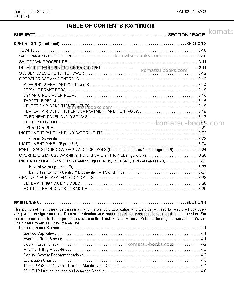 Komatsu 730eusa Operation manual cover Page 7