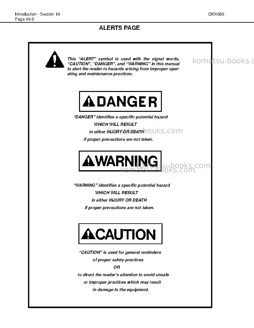 Komatsu 930e-2usa-3 Operation manual cover Page 7 Komatsu 930e-2usa-3 Operation manual cover Page 7