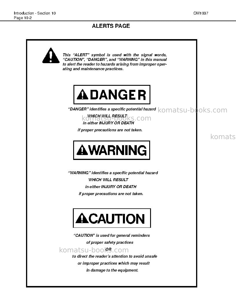 Komatsu 930e-2usa-3 Operation manual cover Page 7 Komatsu 930e-2usa-3 Operation manual cover Page 7