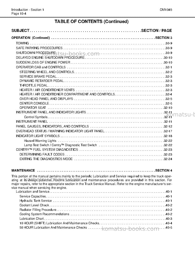 Komatsu 730eusa Operation manual cover Page 7