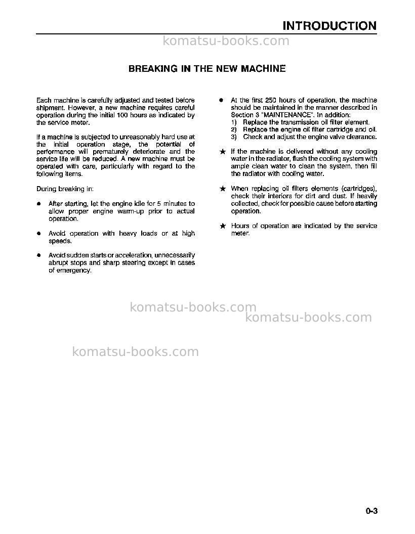 Komatsu wa320-1usa-lc Operation manual cover Page 7