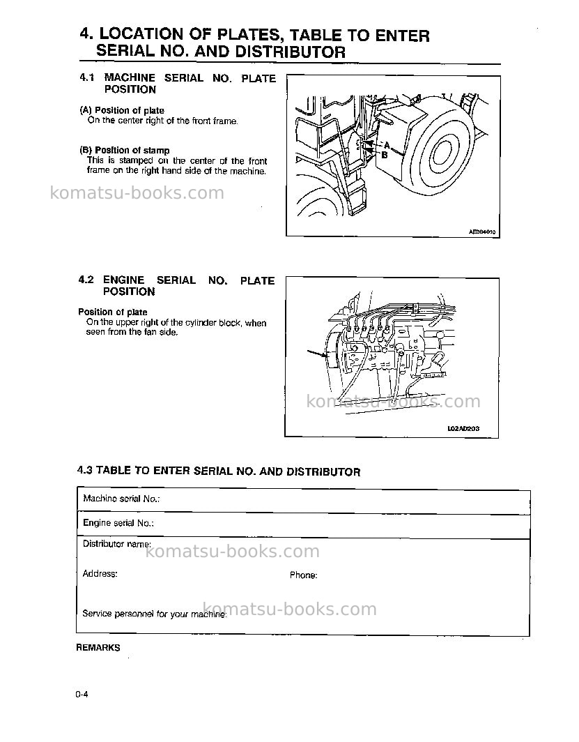 Komatsu wa380-3usa-l Operation manual cover Page 7 Komatsu wa380-3usa-l Operation manual cover Page 7