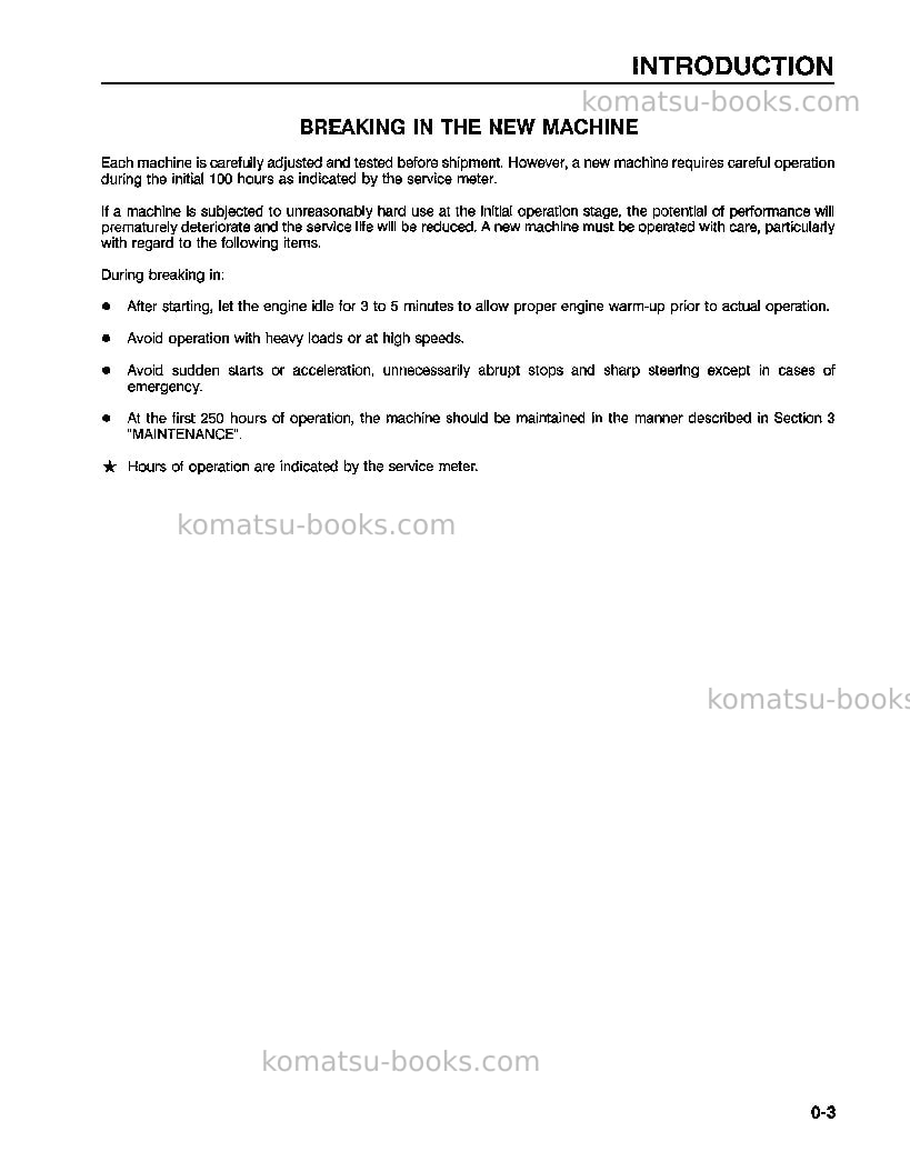 Komatsu wa500-1jpn-lc Operation manual cover Page 7