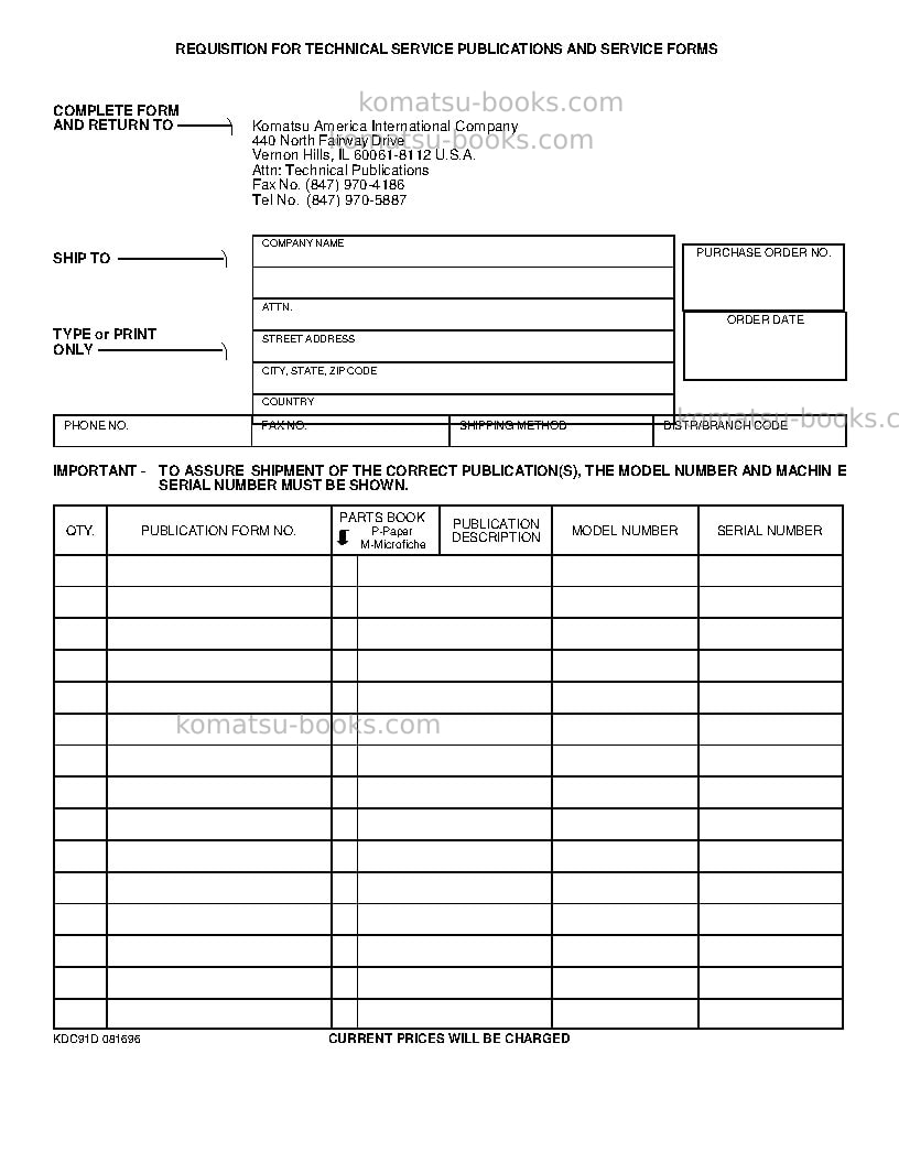 Komatsu wa320-3jpn-mc Repair & maintenance cover Page 7