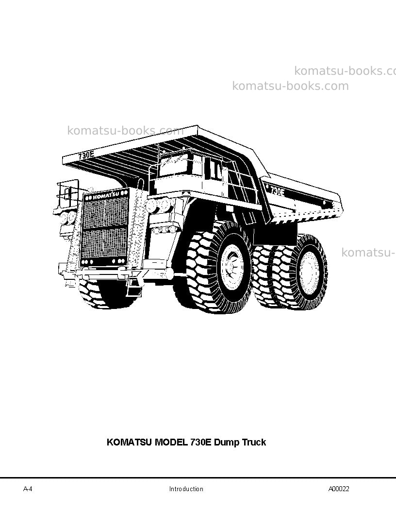 Komatsu 730eusa Repair & maintenance cover Page 7