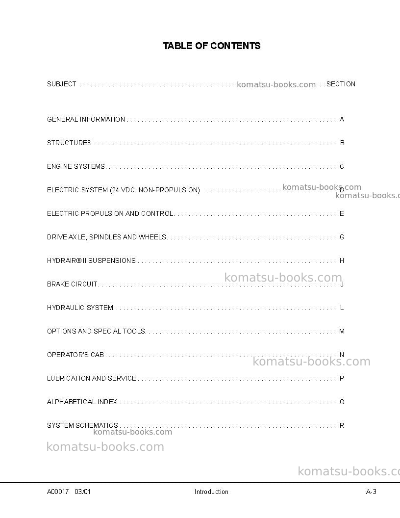 Komatsu 930e-2usa-3 Repair & maintenance cover Page 7
