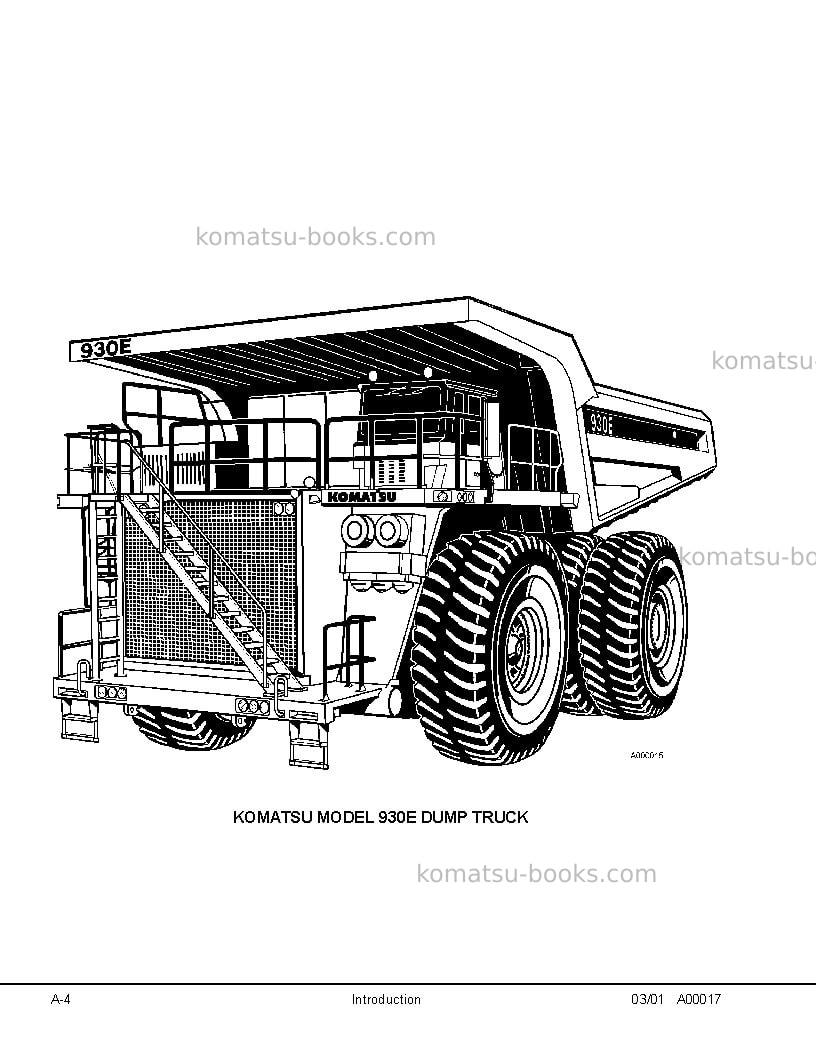 Komatsu 930e-2usa-3 Repair & maintenance cover Page 7