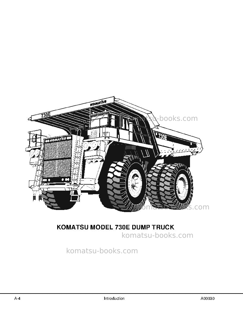 Komatsu 730eusa Repair & maintenance cover Page 7
