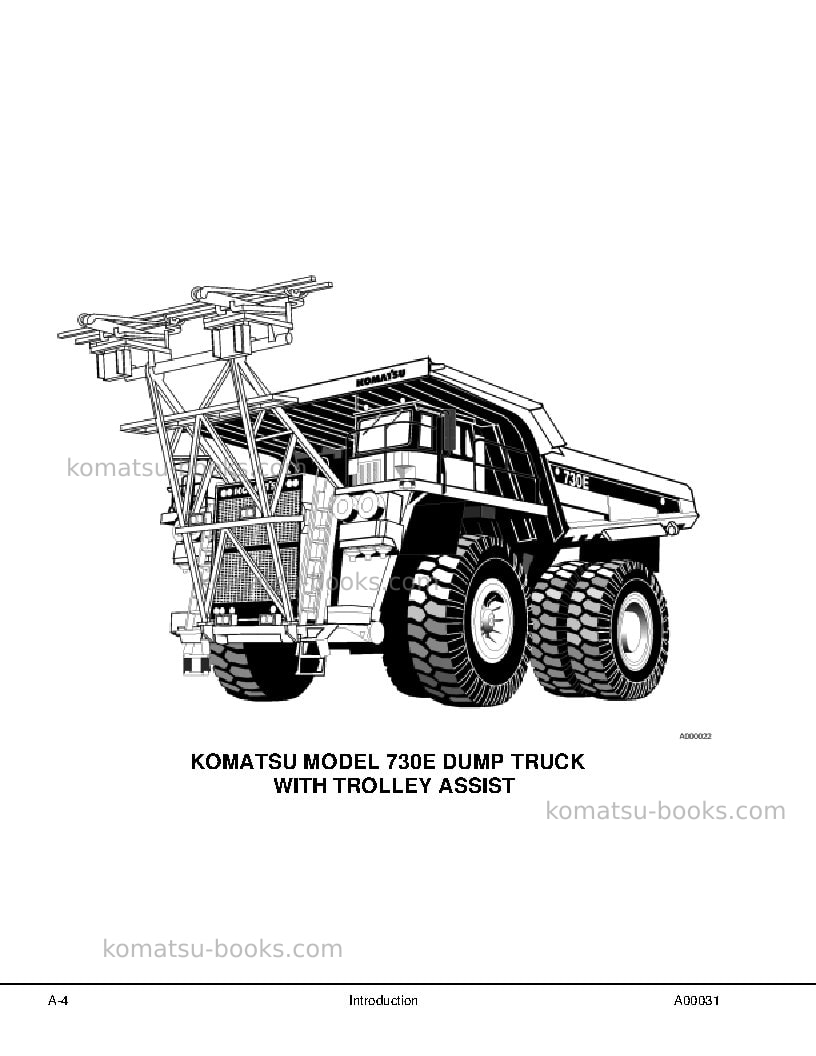 Komatsu 730eusa Repair & maintenance cover Page 7