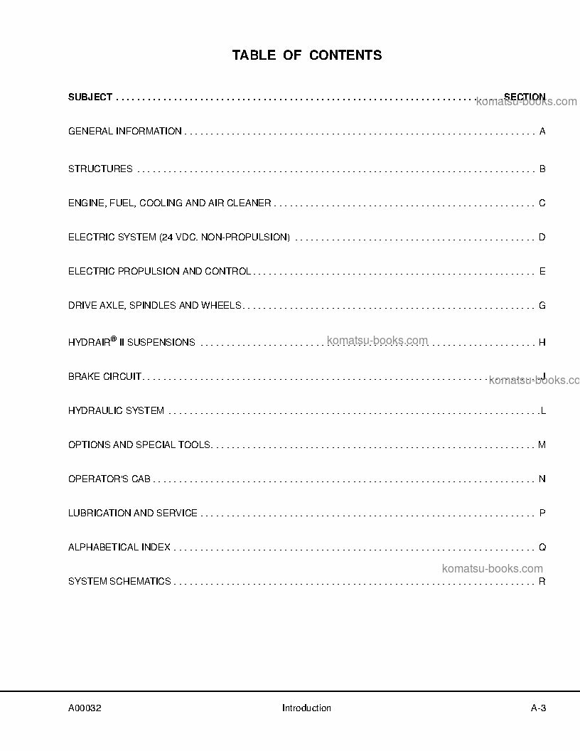 Komatsu 830eusa 维修与保养手册 封面 页 7
