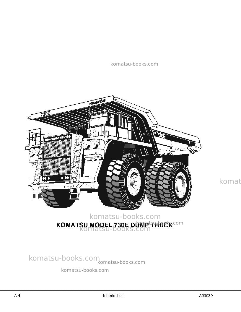 Komatsu 730eusa Repair & maintenance cover Page 7