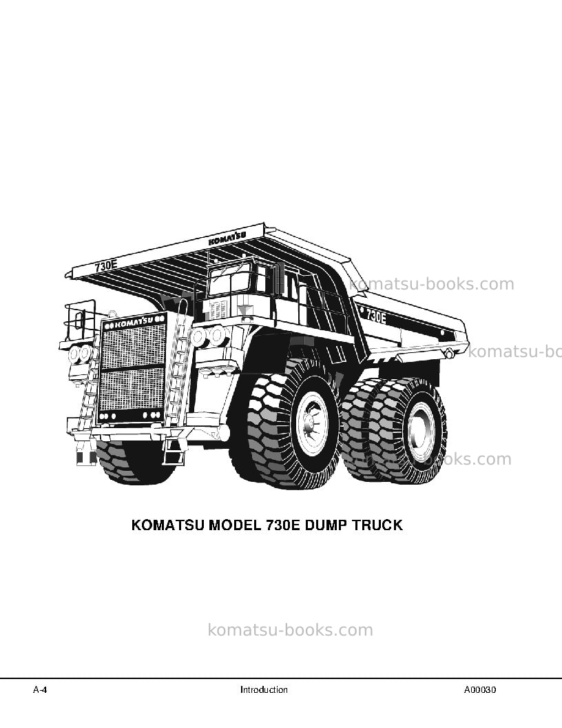 Komatsu 730eusa Repair & maintenance cover Page 7