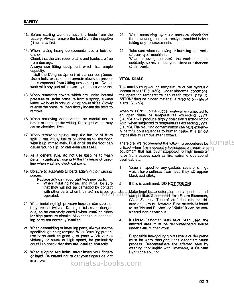 Komatsu wa180-1usa-lc Repair & maintenance cover Page 7