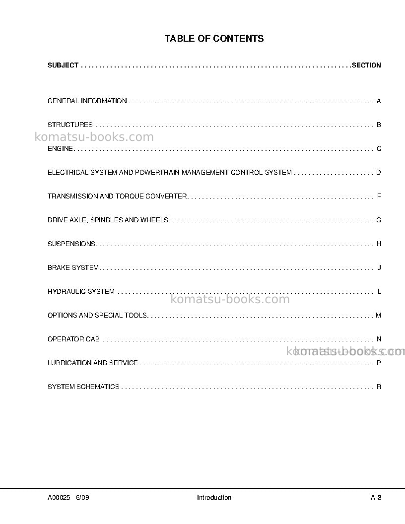 Komatsu hd1500-5usa Repair & maintenance cover Page 7