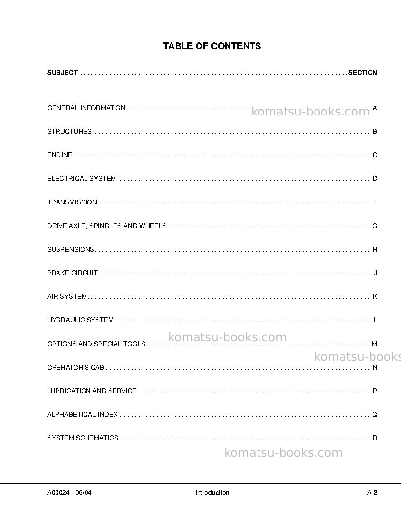 Komatsu hd785-5usa-lc Repair & maintenance cover Page 7