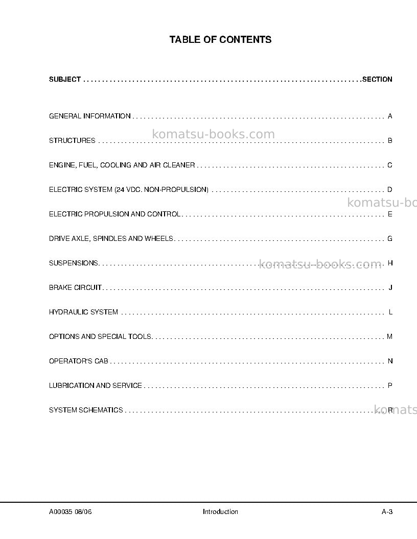 Komatsu 730eusa Repair & maintenance cover Page 7