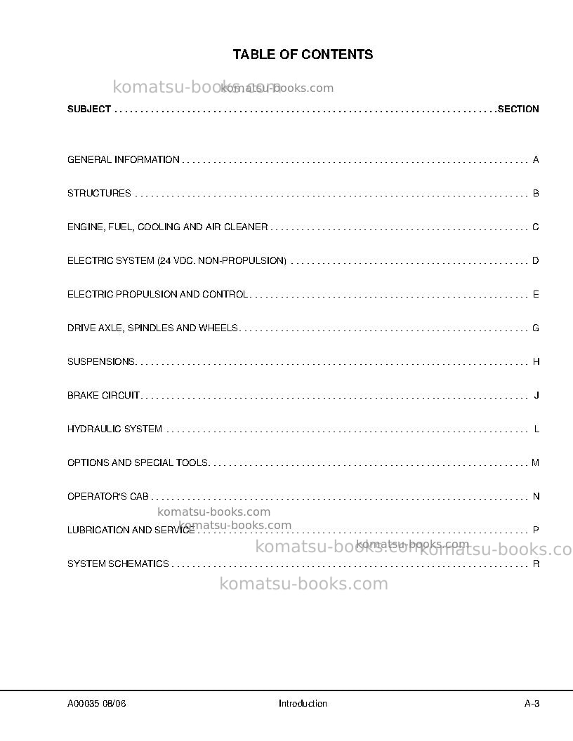 Komatsu 730eusa Repair & maintenance cover Page 7