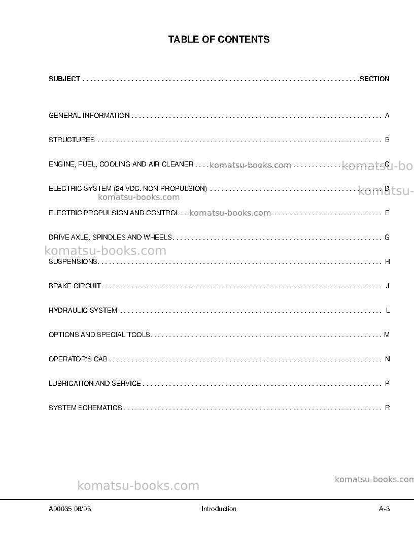 Komatsu 730eusa Repair & maintenance cover Page 7