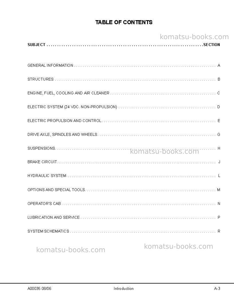 Komatsu 730eusa Repair & maintenance cover Page 7