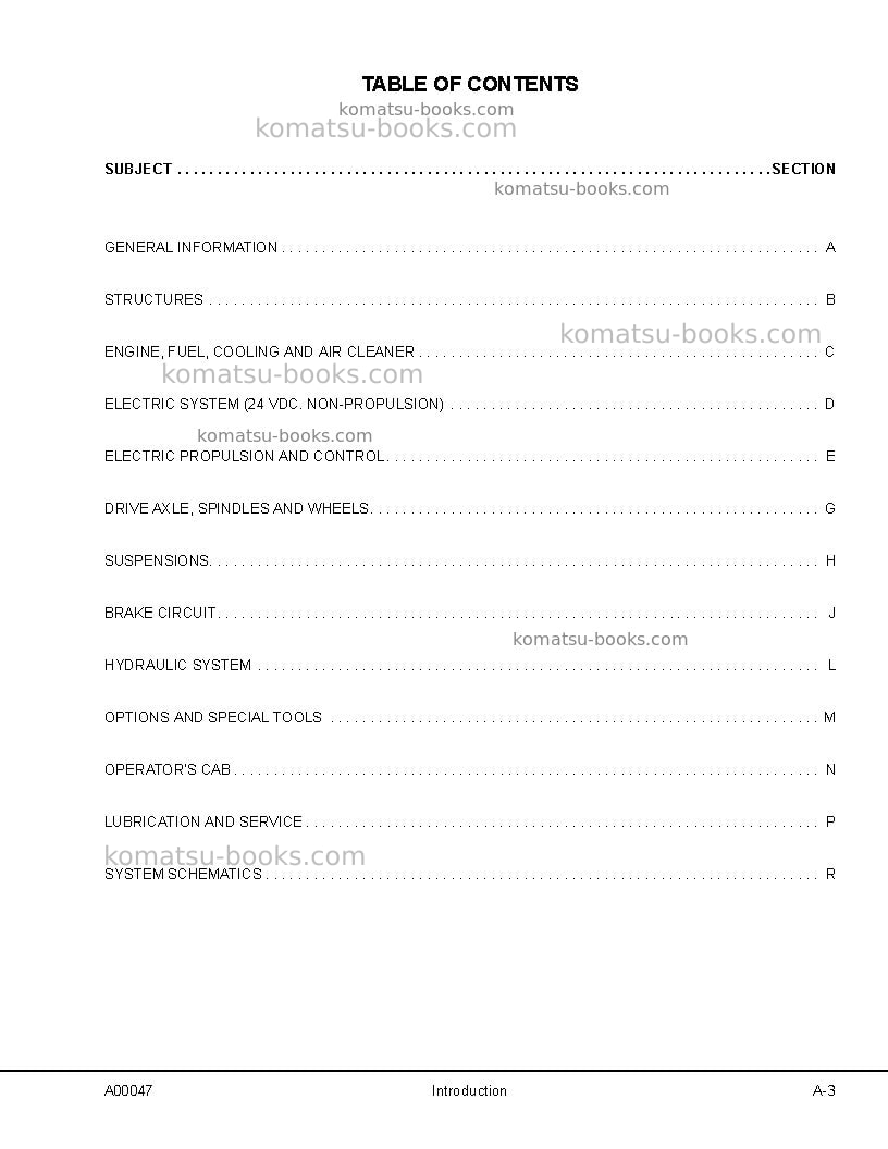 Komatsu 730eusa-with trolley Repair & maintenance cover Page 7