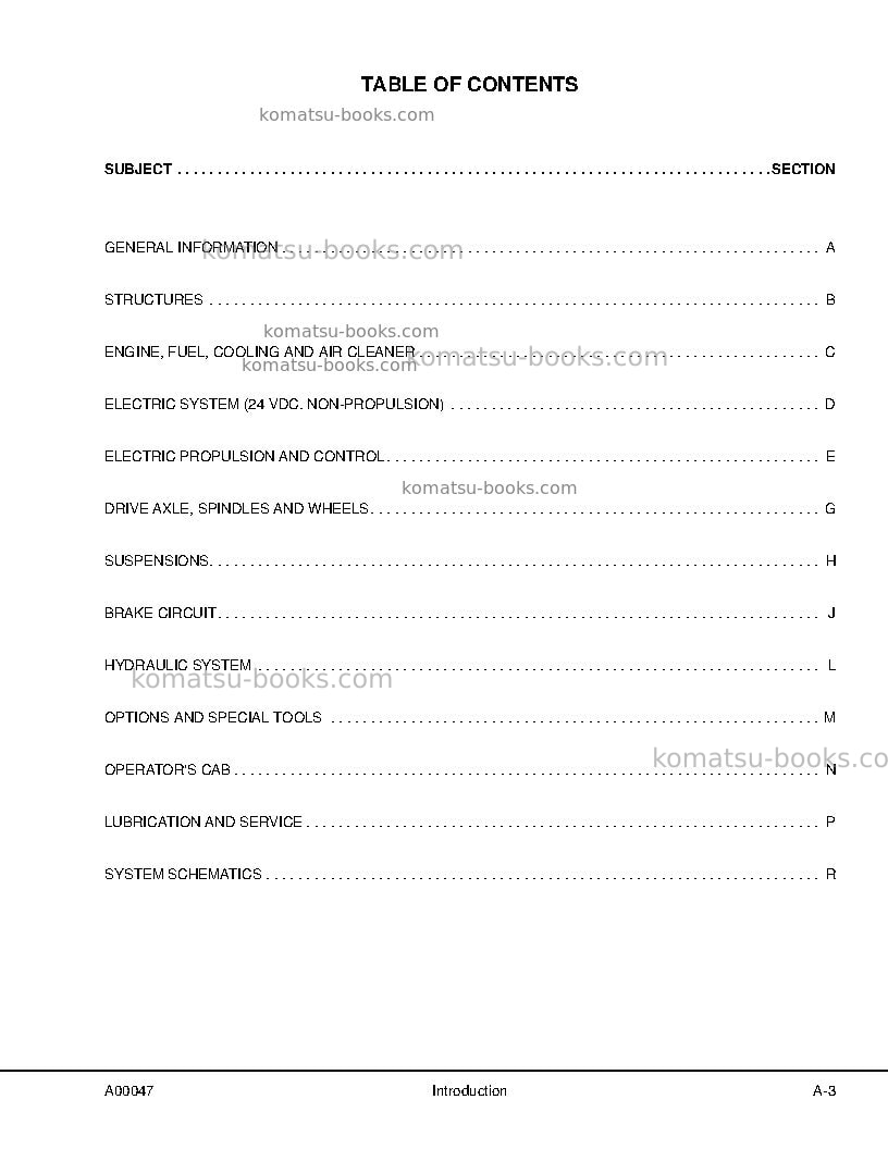 Komatsu 730eusa-with trolley Repair & maintenance cover Page 7