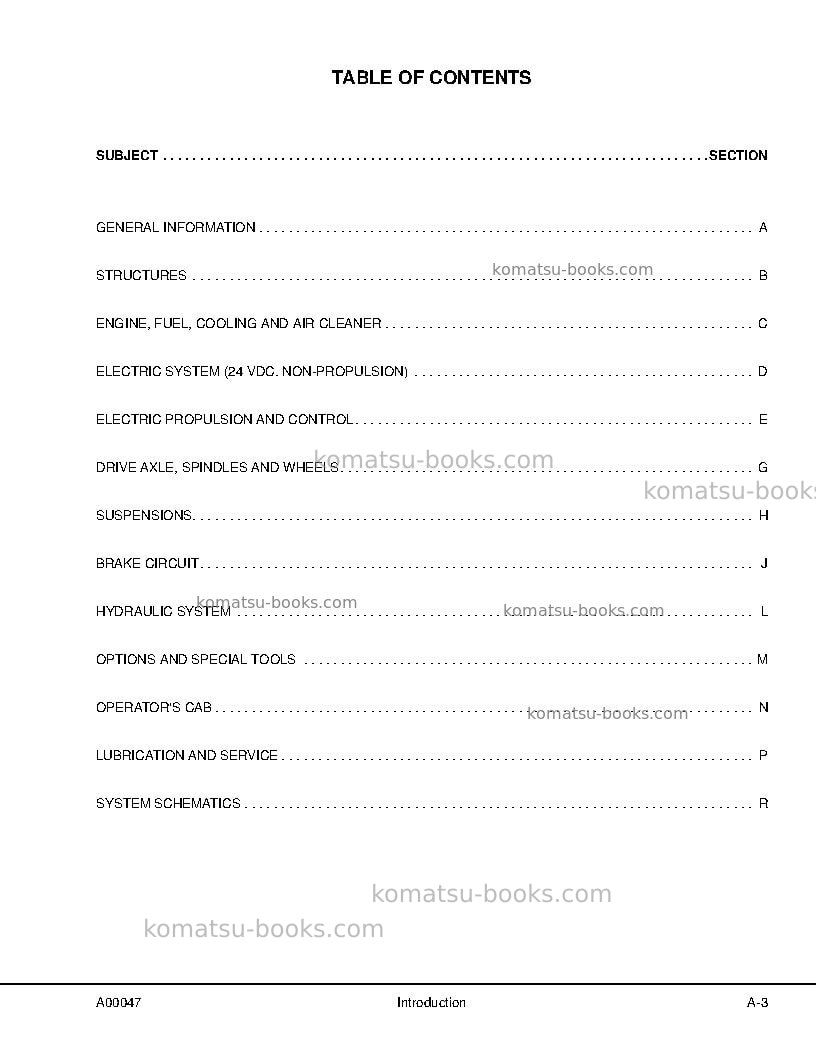 Komatsu 730eusa-with trolley Repair & maintenance cover Page 7