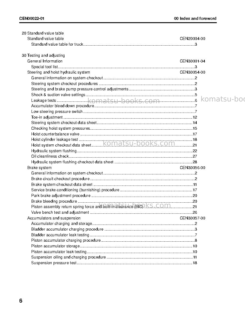 Komatsu 730e-8usa Repair & maintenance cover Page 7