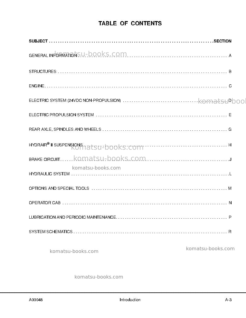 Komatsu 930e-4usa-se Repair & maintenance cover Page 7
