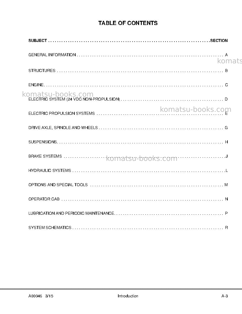 Komatsu 830e-1usa-ac Repair & maintenance cover Page 7