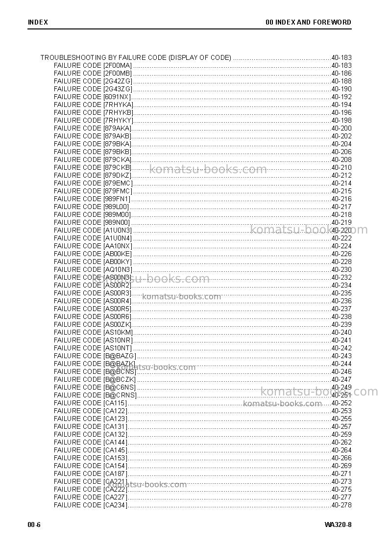 Komatsu wa320-8usa Repair & maintenance cover Page 7