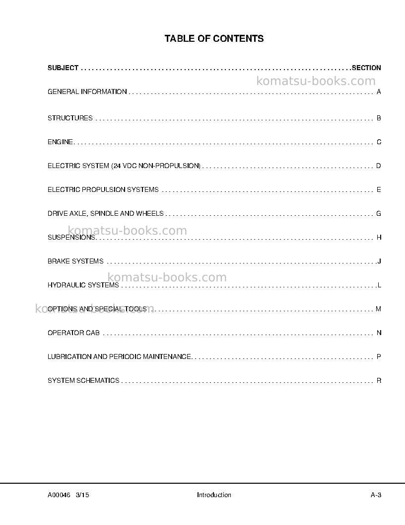 Komatsu 830e-1usa-ac Repair & maintenance cover Page 7